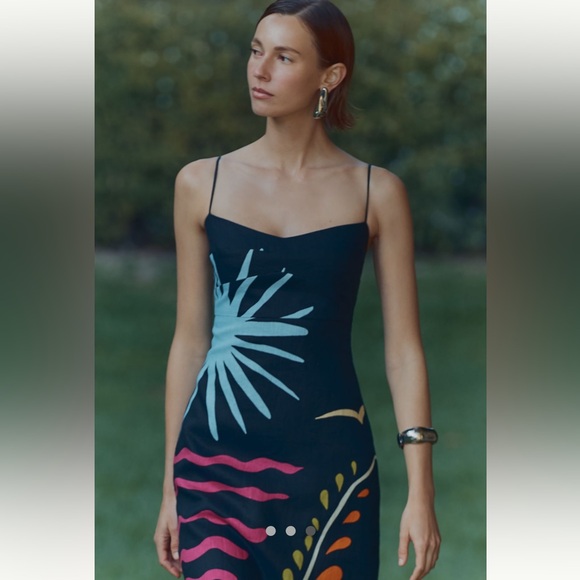 Linen Cala de la Cruz Anthropologie NWT Paloma
Sleeveless  Midi Dress size S. - Picture 4 of 5